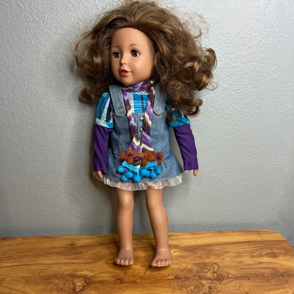 Adora Amazing‎ Girls Ava Doll Dressed Brown Hair Scarf 18"